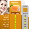 HOYEHOLA Kojic Acid Turmeric Soap Bar - Dark Spot Remover for Face Even Skin Tone, Moisturizing & Nourishing Natural Ingredients