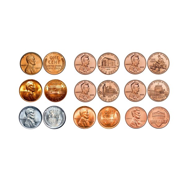 Lincoln Penny Bankers Bag Beginner Coin Set | Coins for Kids | Coloring Sheet and Quiz | Canvas Bag- American Coin Treasures