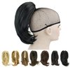 IMISSU Cute Short Claw Ponytail Grab Hairpieces Thick Clip In Hair Extensions Little Pony Tail Hair Pieces (Jet Black)