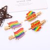Rainbow Hair Clips Metal Enamel Pride Hairclips Gay Pride Flag Hair Barrettes Hairpin for Women Girls Lesbian Hair Clip Hair Accessories Gift (rainbow hair clip A set)