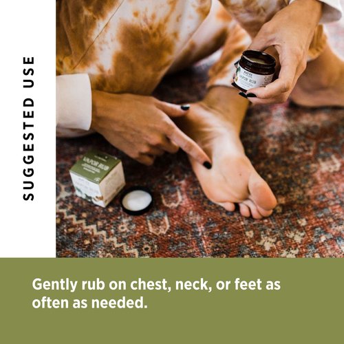 Maty's Vapor Rub for Adults and Kids Ages 2+, Natural Chest Rub, Petroleum Free, Made with Coconut Oil, Peppermint, Tea Tree & Eucalyptus, 1.5 oz