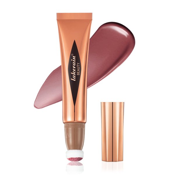 Liquid Blush Stick, Multi-Use Blush Beauty Wand Makeup for Face Cheeks, Silky & Smooth Waterproof Matte Liquid Blush Stick with Cushion Applicator, Natural Looking Face Tint Blush Makeup(#02 Blush)
