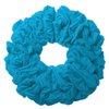 36pc Bulk Cotton Scrunchies by the Color, wholesale scrunchie pack, team color scrunchy hair tie packs (Turquoise)