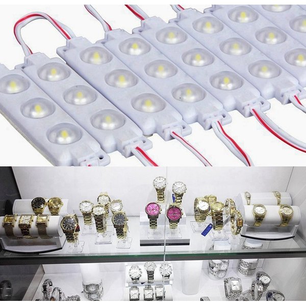 Store Showcase LED Lights 60 Leds 12V 40LM/chip Waterproof White Light with Project Lens for Store LED Project Decorative Light Fixtures