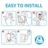 KAIYING Self Adhesive Handheld Shower Head Holder Wall Mount, Adjustable Angle Rv Shower Head Holder, Bathroom Shower Wand Holder, Universal Shower Bracket, ABS, Chrome