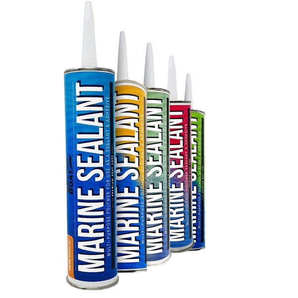 Marine Sealant and Adhesive Waterproof Marine Grade Sealant Caulk High Temp Caulking Water Sealant for Boat Auto and RV Without Silicone - 1 Tube White 10oz