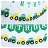 3 Pcs Tractor Bunting Tractor Felt Banner Party Decoration for Birthday Decoration Tractor Party Supplies