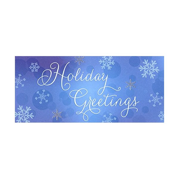 Designer Greetings Holiday Greetings Snowflakes Money Holder 8 Christmas Money & Gift Card Holders