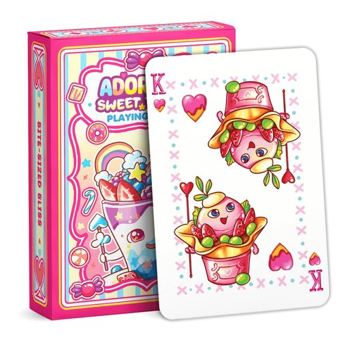 99FOX Adorable Sweet Treats Playing Cards Cute Food for Adults Friends Family Games