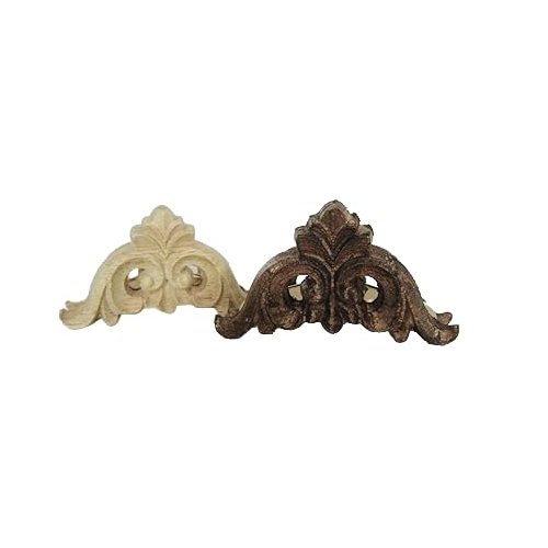 Smaller real wood and metal hair claw clip for fine thin hair (Primary color: Dark wood)