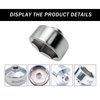 GKmow 1 PC 36MM 6-Point Steel Oil Filter Wrench, 3/8" Oil Filter Removal Tool, Low Profile Drive Socket Wrench, for Ecotec, TDI, VW, GM, Audi, Polaris (Silver #36MM)