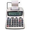Victor Printing Calculator, 1208-2 Compact and Reliable Adding Machine with 12 Digit LCD Display, Battery or AC Powered, Includes Adapter,White