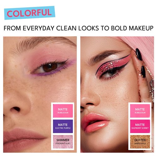 imakeupnow 45 Shades Eye Shadow Makeup Palette Set Colorful Bright, High Pigmented Eyeshadow Pallets, Matte Shimmer Glitter for Halloween