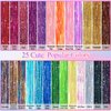 25 Colors Fairy Hair Tinsel Kit 5000 Hair Glitter Strands 48 Inch Heat Resistant Tinsel Hair Extensions Sparkling Shiny Highlights Hair Tinsel with Tools for Christmas Halloween New Year Cosplay Party