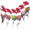 Warmshine 60 PCS Mini Christmas Hats Mini Christmas Santa Bottle Hats Christmas Lollipop Candy Cover Hat Holiday Party Supplies, 2.36x1.0Inch