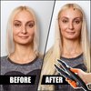 Fusion Hair Extensions Tools Keratin Hair Extension Tools Fusion Heat Iron Hair Extensions Heat Tool with Fusion Glue Protector Templates Hair Clips Finger Protector 2 Bags Keratin Glue Granule