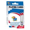MasterPieces Family Games - NCAA Kansas Jayhawks Playing Cards - Officially Licensed Playing Card Deck for Adults, Kids, and Family