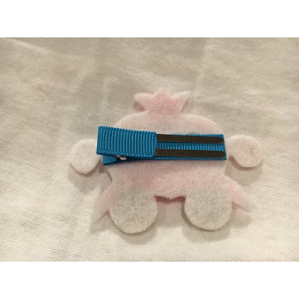 Princess Hair Clip, Princess Carriage Hair Clip, Felt Hair Clip, Girls Hair Accessory, Partially Lined Alligator Hair Clip