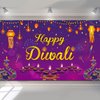 Happy Diwali Backdrop Banner Diwali Wall Backdrops Photography Background Banners and Signs Diwal Party Decorations Supplies for Indian Light Celebration Party, Happy Diwali Festival, 72 x 43 Inch