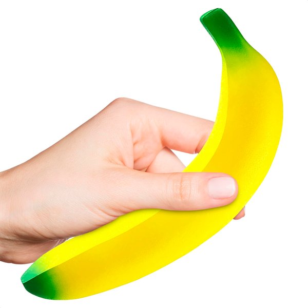 Banana Squishy Fidget Stress Relief Toys - Bananas Yellow Accessories Fidget Toy Adult Party Favor Anti Stress Toys Foam Squishy Toys - Stress Toy Stretchy Banana Decorations Fidget Adult Toy