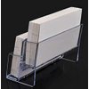 DNHCLL 1 Pack Clear Business Card Holder 2 Tiers Plastic Card Stand Organizer Card Holder Display for Home Office, Desktop, and Counter, 120 Cards Capacity