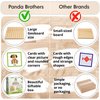 Panda Brothers Wooden Geoboard - Montessori Toys for 3 4 5 Year Old Kids and Toddlers, Educational Toy with 30 Pattern Cards and 40 Rubber Bands to Create Figures, Brain Teaser STEM Toy Geo Board
