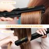 Berta Professional Digital Anti Static Ceramic Hair Straightener Straightening Flat Iron With LED Display Ceramic Tourmaline 1 Inch Plate