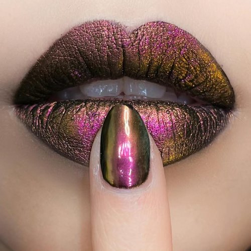 Chameleon Chrome Nail Powder Chrome Powder for Gel Nails,Nail Chrome Powder Shinning Chrome Pigment Mirror Glitter Chrome Powder for Nails Fine Glitter(8 Box)