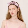 TOBATOBA Knotted Bow Headbands for Women Red Bow Headbands Fashion Knot Headband, Bunny Ears Headband, Wide Headbands Diademas Para Mujer De Moda Solid Cute Hair Band Hair Accessories for Women Girls