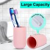 UCEC Travel Toothbrush Case, Toothbrush Holder Travel, Toothbrush Case for Traveling, Camping, Home, School, Business, Bathroom, 2 Pack (Green, Pink)
