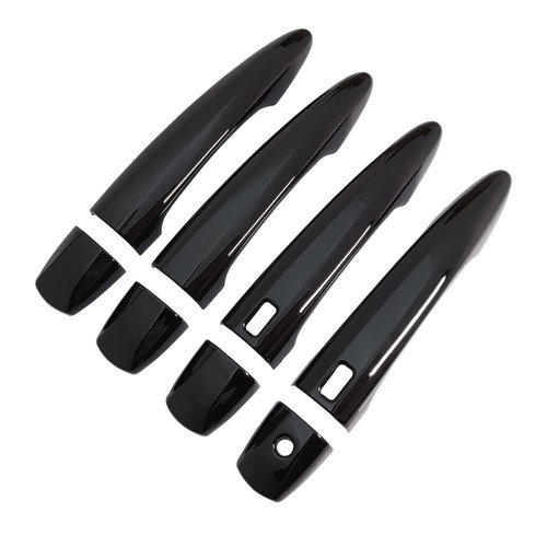 AOKIO Glossy Black Exterior Door Handle Cover Trim for Nissan Altima Accessories 2019 2020 2021 2022 2023 2024 Nissan Sentra Accessories 2020 2021 2022 2023 2024 with Smart Keyhole