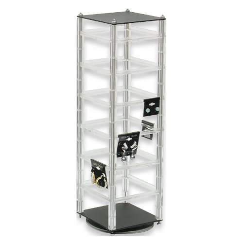 Revolving Earring Card Rack (Hold 48 Earring Cards) Earring Jewelry Display