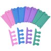 PrettyClaw Toe Separators Pedicure Toe Spacers Toenail Divider Soft Foam Toe Separators for Nail Polish - 4 Colors 24 pieces (12 pairs) (Pink, Purple, Green, Blue)