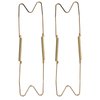 JIANWEI Wall Plate Hangers - Invisible Decorative Dish Holder Stainless Steel Wire Plate Hangers Holders 8 10 12 14 16Inch Wall Hooks Wall Display Hooks for Home Decor(2pcs,Size:8in)