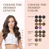 GOO GOO Clip in Hair Extensions Real Human Hair, Remy Human Hair Extensions Clip ins for Women, Natural Human Hair, 22inch 120g 7Pcs, 2/6/2 Balayage Dark Brown to Chestnut Brown