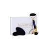 Generic Yssarea Obsidian Roller and Gua Sha - Face Roller | 100% Natural Obsidian Stone Set | Dual Sided Face Massager | Reduces Signs of Aging, Black