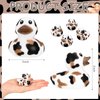 Poen 48 Pcs Cow Ducks Mini Cow Rubber Duck Bulk Cowboy Rubber Duck Fun Cow Print Duck Baby Bath Toy Cow Theme Baby Shower Birthday Bathtub Party Favors Swimming Pool Party Decorations (Black,Brown)