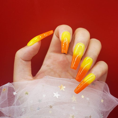 KRISNICE Color Changing Gel Nail Polish Kit - 6 Colors Yellow Red Purple Green Pink Spring Limited Edition Mood Temperature Change Gel Nail Polish Set Soak Off Gel Polish Nail Art Manicure (KWB6-006)