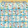 Partywind 555 Styles Glow Hawaiian Decorations for Kids Party Supplies, 56 Sheet Hawaiian Luau Temporary Tattoos with Pineapples/Flamingo/Hibiscus Flowers, Summer Beach Pool Party Decor