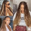 Human Braiding Hair 24 Inch Deep Wave Bulk P4/27 Human Hair for Braiding No Weft 2 Bundles 100g Curly Human Hair for Boho Braids 100% Unprocessed Brazilian Virgin Hair for Human Hair Extensions