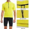 CATENA Men's Cycling Jersey Short Sleeve Shirt Running Top Moisture Wicking Workout Sports T-Shirt Yellow