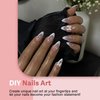 30 PCS Pink French Tip Press On Nails Short Almond,Medium Fake Nails French Nails Press ons,Oval Acrylic Nails Glue on Nails Medium,Natural Short Almond Nails False Nails for Women in 15 Sizes