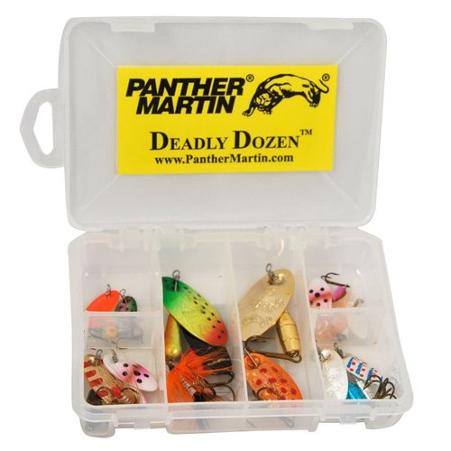 Panther Martin DDMO Deadly Dozen Spinners Fishing Lure Kit - Assorted - Pack of 12