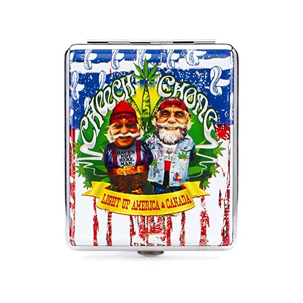 Cheech & Chong Deluxe Cigarette Case - 100mm"USA Weed"