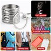 MAQIHAN 100pcs Key Ring - Metal Key Chain Ring For Keychain Of Home Car School Office Diy Crafts Dog Ring And Other Keys Attachment 1 Inch.