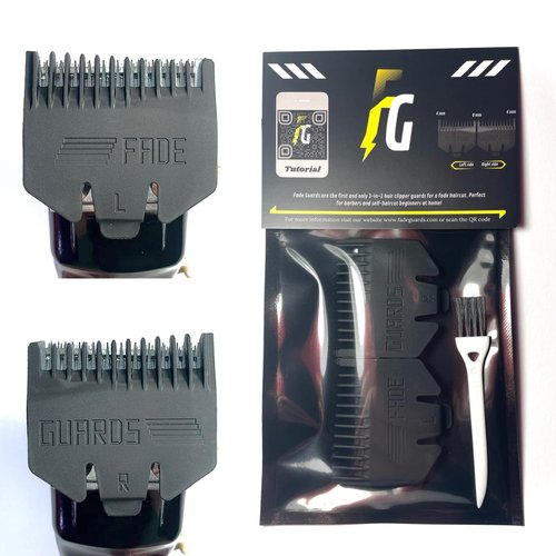Special Fade Guide, 3-in-1 Hair Clipper Fade Guards, Taper/Fade Guide, Self Haircut, Unique Designed Trimmer Attachments, Fade Comb, Suitable with Wahl, Babyliss, Gamma+, Suprent