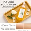 DEMIKI Hydrating Body Wash for Sensitive & Dry Skin, White Rose Scent, Nourishing Shower Oil for Women, Winter Moisture Care, Sulfate-Free, Paraben-Free, Dye-Free, 10 fl oz