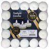 L'ner Tea Light Candles – Set of 100 Unscented Tea Lights – Burns Aprx. 3.5 Hour – Party & Ambience Candles – Restaurant Decorations