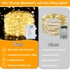 Mlambert 3 Pack 33FT Fairy Lights Battery Operated with Remote and Timer, Waterproof Dimmable 8 Modes 100 LEDs Twinkle Lights for Indoor Outdoor Decor