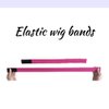 4 Pcs Elastic Wig Band for Melting Lace, Rose Red Lace Melting Band, Wig Bands for Keeping Wigs in Place, Wig Headband for Lace Front Wig, Adjustable Lace Melting Band for Baby Hair